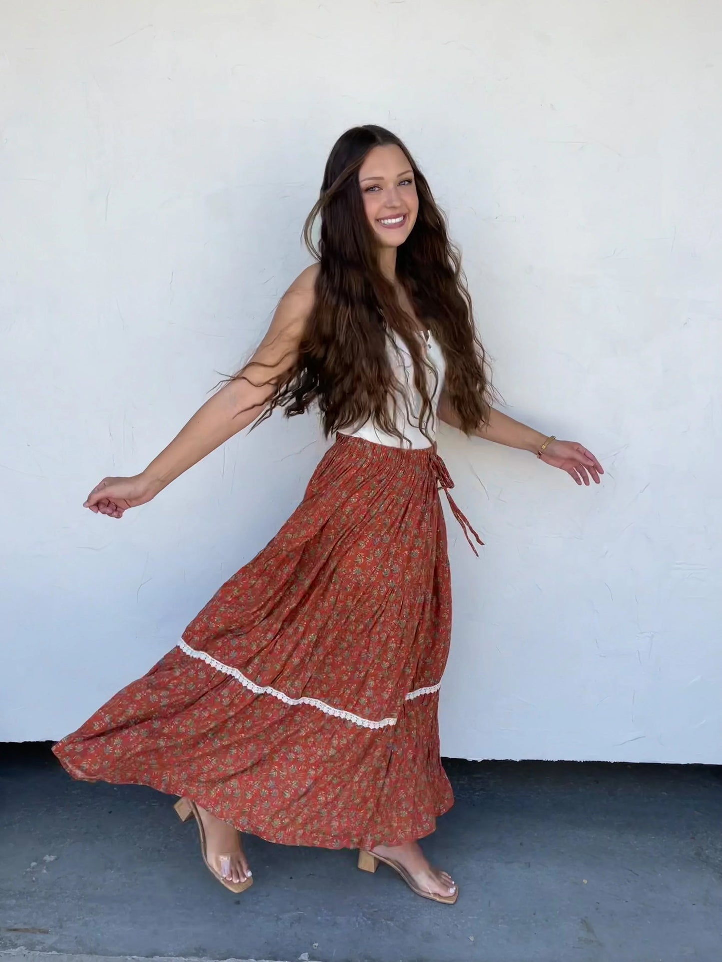 Hippie Chic Skirt In Three Colors