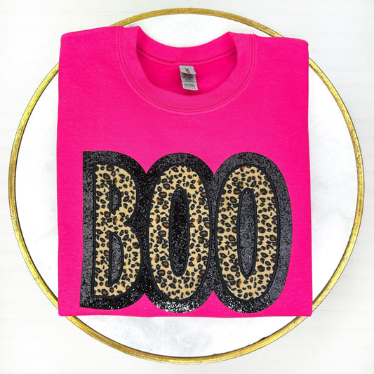 BOO Leopard Sweatshirt