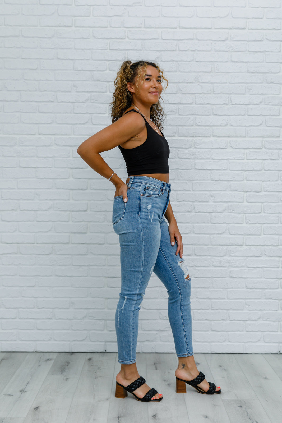 High-Waisted Tummy Control Skinny Jeans - Posh Country Lifestyle Marketplace