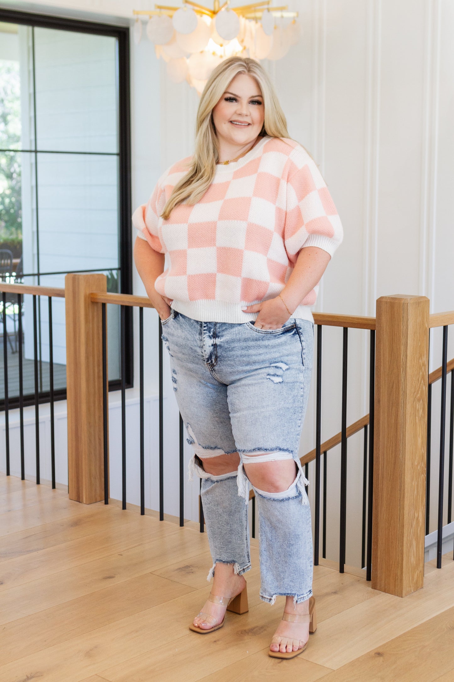 Start Me Up Checkered Sweater - Posh Country Lifestyle Marketplace
